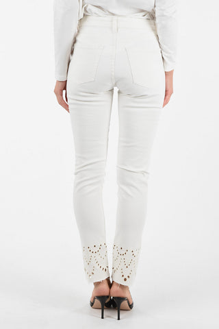 High-rise slim fit jeans