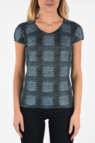 COLLEZIONI Check Glitter T-shirt
