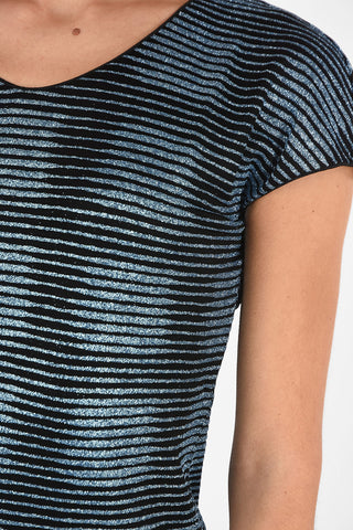 COLLEZIONI Check Glitter T-shirt