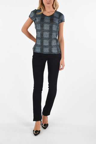 COLLEZIONI Check Glitter T-shirt