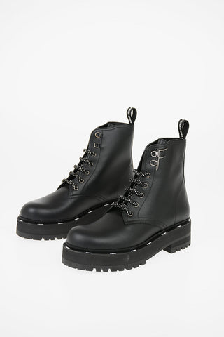 leather Combat boots