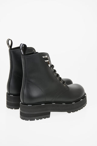 leather Combat boots