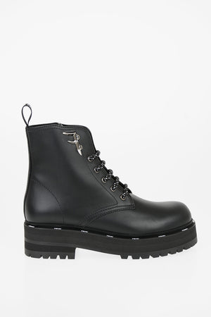 leather Combat boots