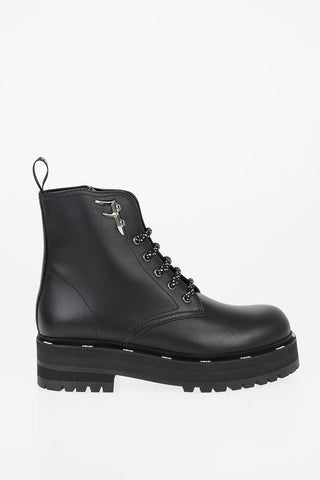 leather Combat boots