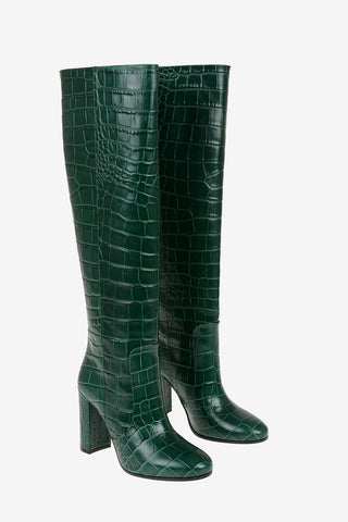 9cm Crocodile Printed Boots