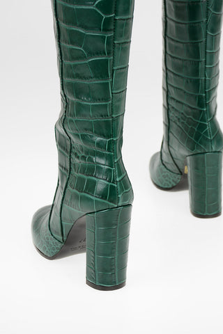 9cm Crocodile Printed Boots