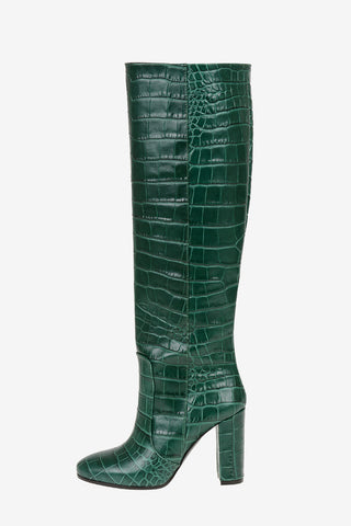 9cm Crocodile Printed Boots
