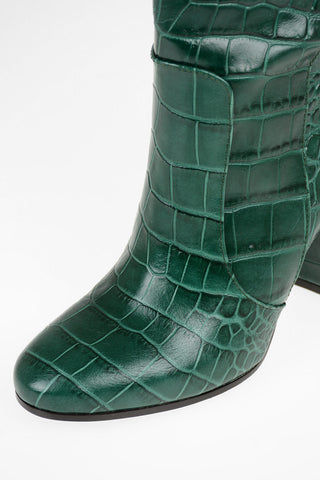 9cm Crocodile Printed Boots