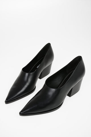 Décolleté in pelle Tacco Spesso 5 cm