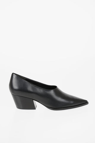Décolleté in pelle Tacco Spesso 5 cm