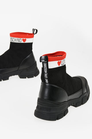 LOVE Fabric Sock Ankle Boot
