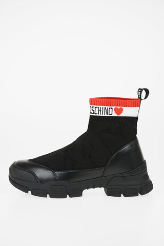 LOVE Fabric Sock Ankle Boot