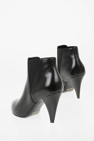 9 cm leather Cone Heel Chelsea Ankle boots