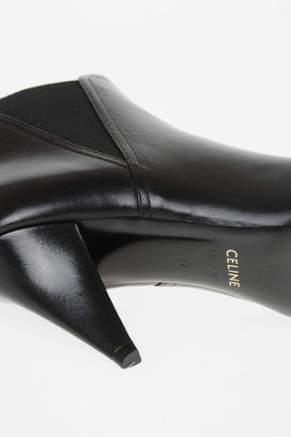 9 cm leather Cone Heel Chelsea Ankle boots