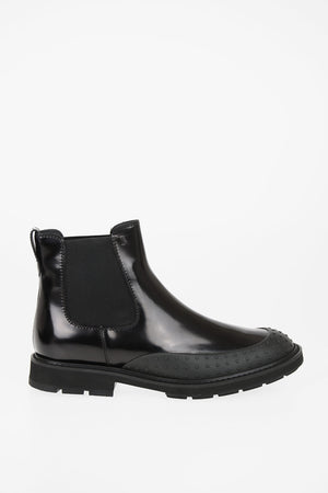 leather Chelsea boots