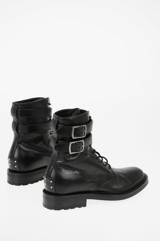 leather Combat boots