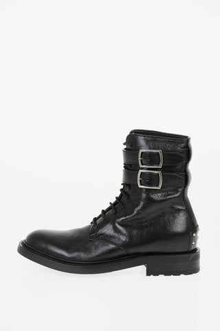 leather Combat boots