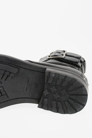 leather Combat boots