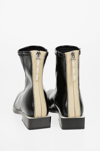 Faux Leather Ankle Boots