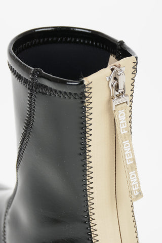 Faux Leather Ankle Boots