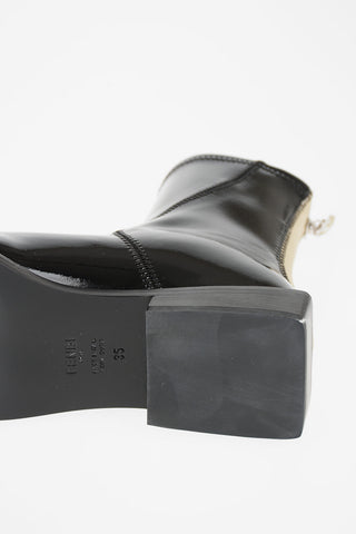 Faux Leather Ankle Boots