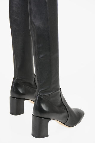 7cm leather Over-the-knee boots
