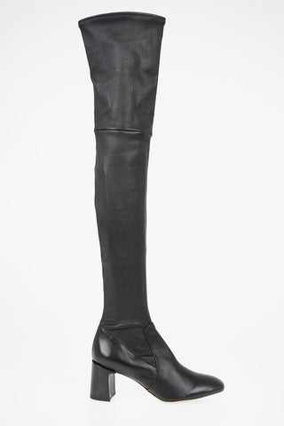 7cm leather Over-the-knee boots