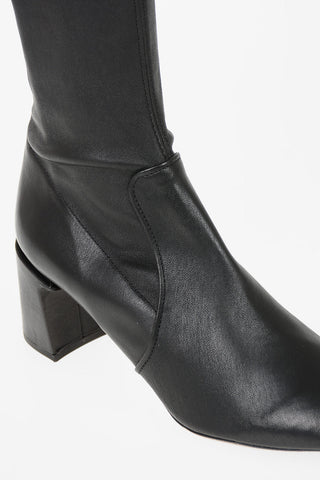7cm leather Over-the-knee boots