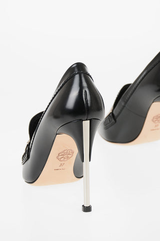 10cm leather Pumps