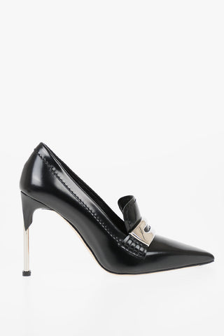 10cm leather Pumps
