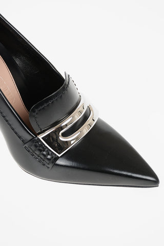 10cm leather Pumps