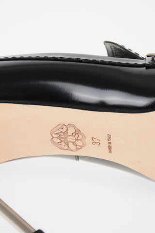 10cm leather Pumps