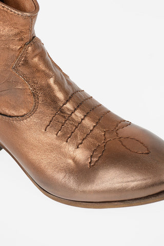 6cm Laminate Leather Western boots