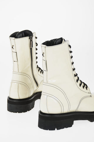 Patent Leather Combat boots