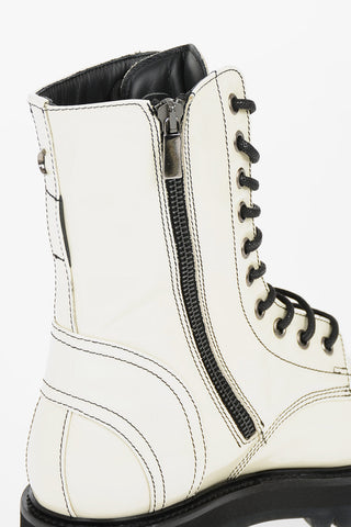 Patent Leather Combat boots