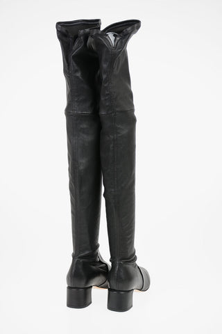 Over-the-knee boots in pelle 5cm