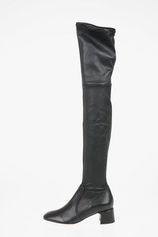 Over-the-knee boots in pelle 5cm