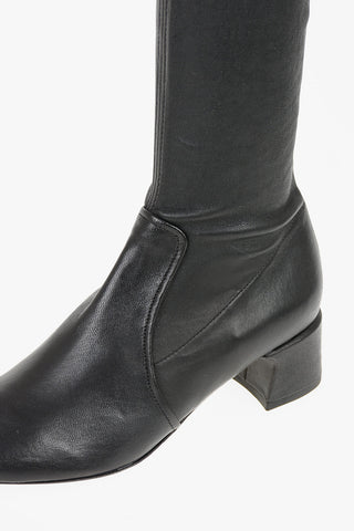 Over-the-knee boots in pelle 5cm
