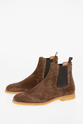 Suede leather Chelsea boots