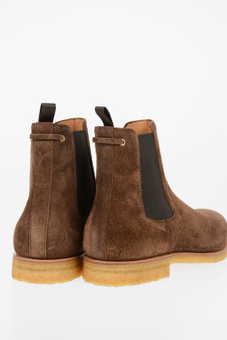 Suede leather Chelsea boots
