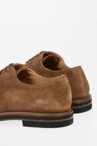 Suede leather Derby shoes