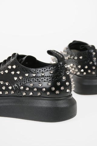 Derby brogue in pelle Borchiate