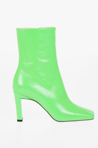 9cm leather Square Toe ISA ankle boots