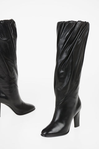 9.5 cm leather LOOKBOOK Knee boots
