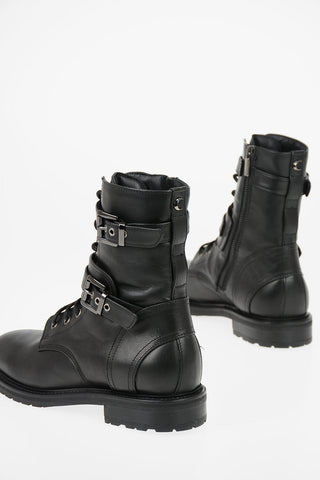 leather Combat boots