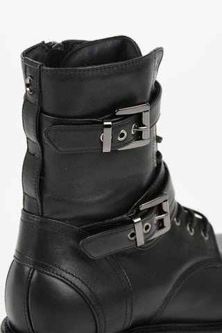 leather Combat boots
