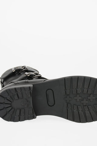 leather Combat boots