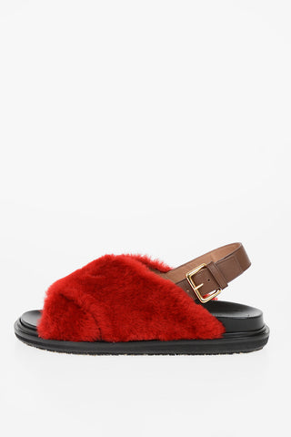 Mules in pelliccia