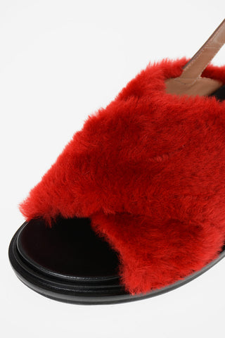 Mules in pelliccia