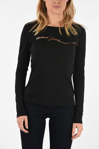 ARMANI JEANS Long Sleeve T-shirt with Logo